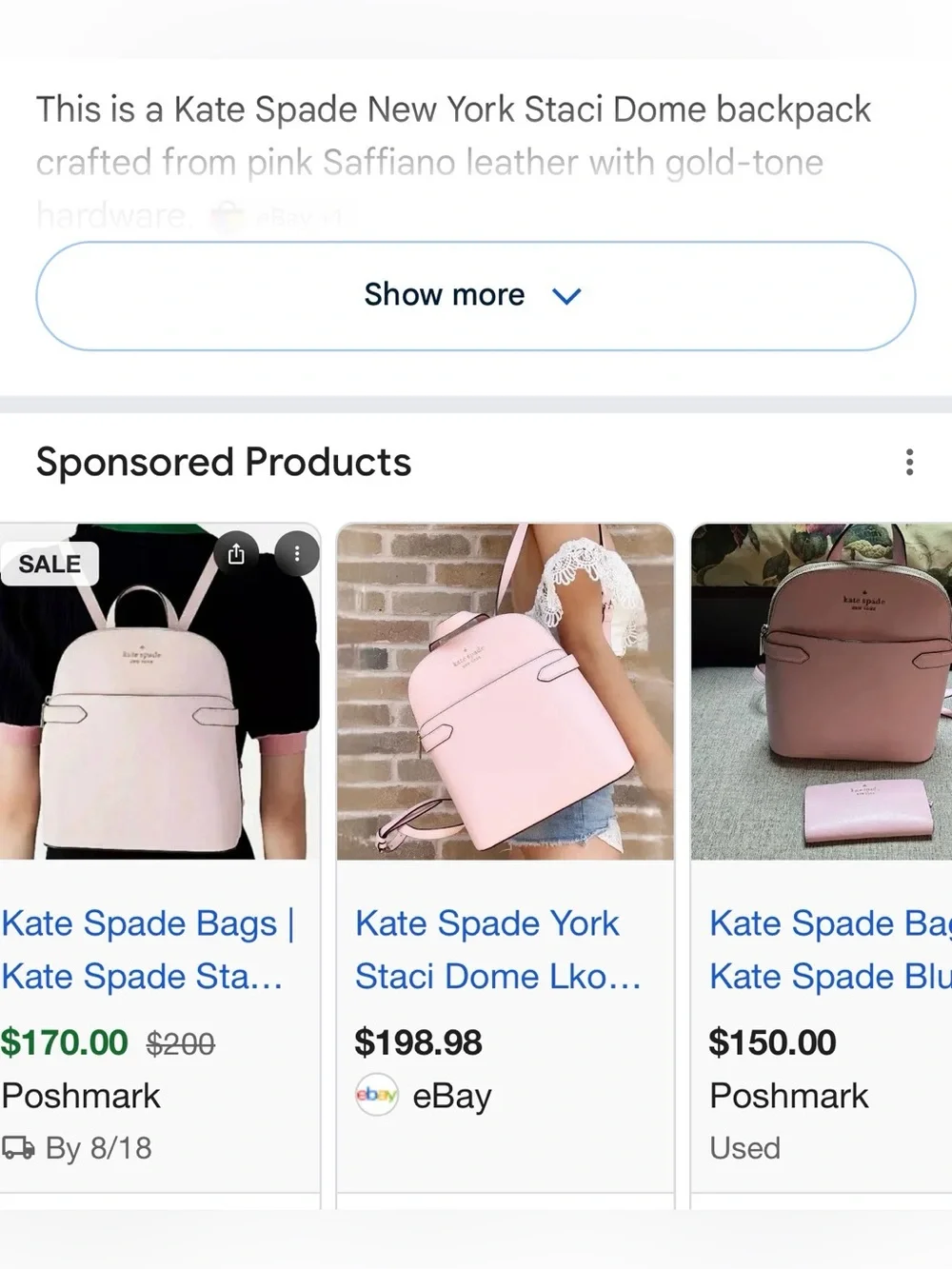 Kate Spade Staci Dome Backpack